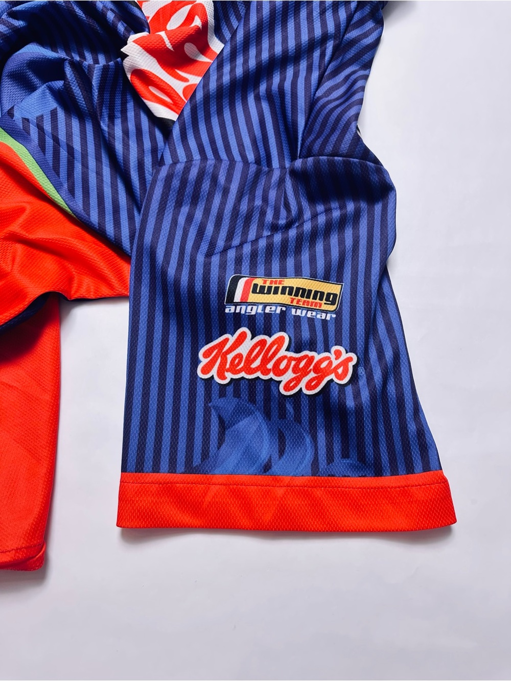 Y2K Kellogg’s Fishing Team Tournament Jersey Shirt XL Quarter Zip Performance - Picture 10 of 13